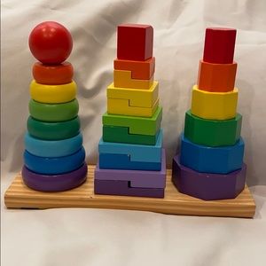 Melissa & Doug Geometric Stacker Toy